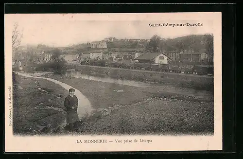 AK Saint-Rémy-sur-Durolle, La Monnerie, Vue prise de Literpa