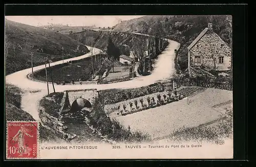 AK Tauves, Tournant du Pont de la Garde