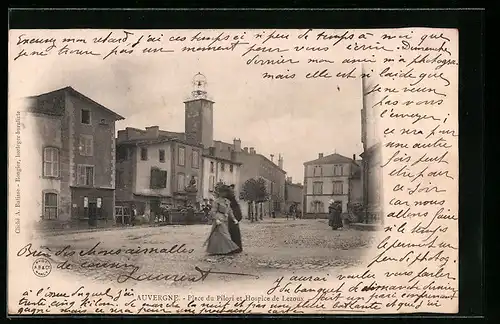 AK Lezoux, Place du Pilori et Hospice de Lezoux