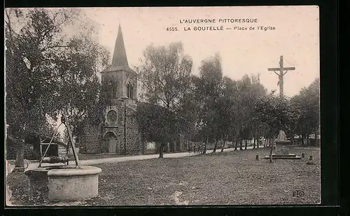 AK La Goutelle, Place de l'Eglise