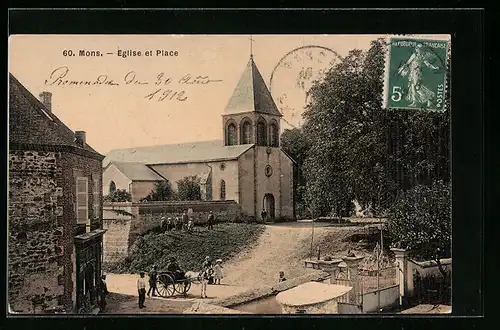 AK Mons, Eglise et Place