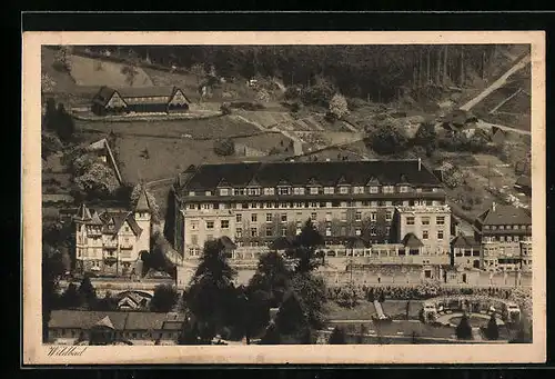 AK Wildbad, Ortspartie mit Militärkuranstalt