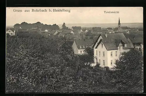 AK Rohrbach b. Heidelberg, Totalansicht der Ortschaft