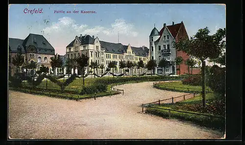 AK Crefeld, Partie an der Kaserne