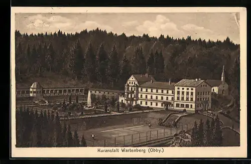 AK Wartenberg /Obb., Kuranstalt mit Anlagen aus der Vogelschau