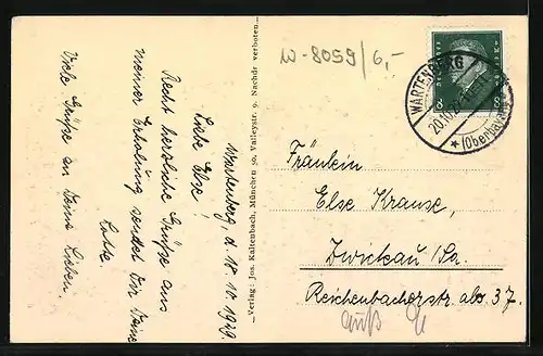 AK Wartenberg /Obb., Kuranstalt mit Anlagen aus der Vogelschau