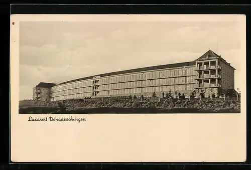 AK Donaueschingen, Lazarett, Gebäudeansicht