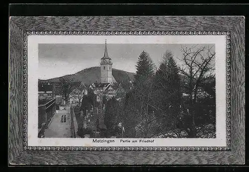 AK Metzingen, Partie am Friedhof