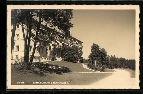 AK Ebenhausen, Blick zum Sanatorium