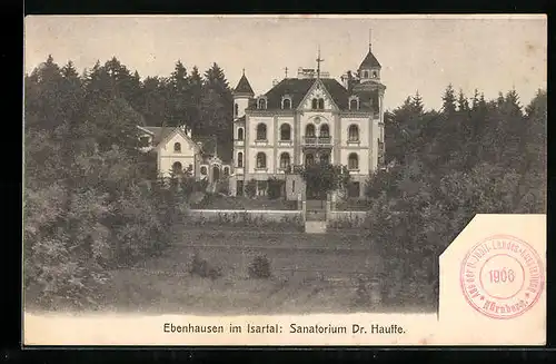 AK Ebenhausen i. Isartal, Sanatorium Dr. Hauffe