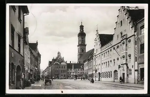 AK Freising, Hotel Bayerischer Hof, Rathaus