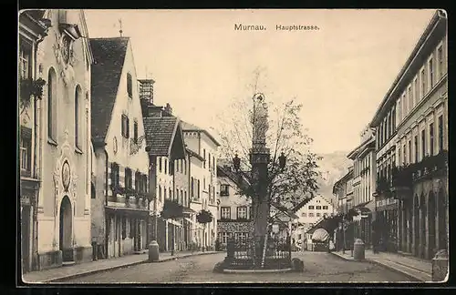 AK Murnau, Partie in der Hauptstrasse