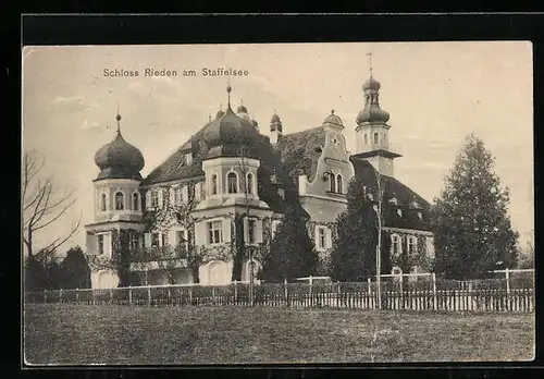 AK Schloss Rieden am Staffelsee, Ansicht des Schlosses