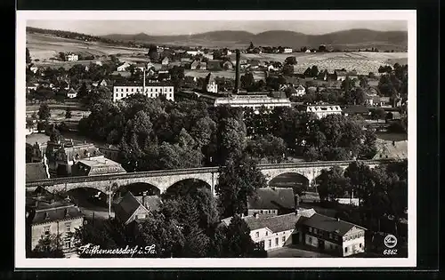 AK Seifhennersdorf i. Sa., Teilansicht des Ortes