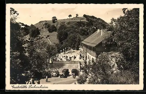 AK Lochenheim /Württbg., die Gaststätte Lochenheim mit Besuchern