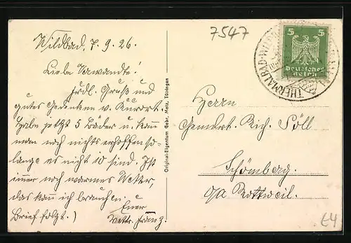 AK Wildbad, Partie an der Enz