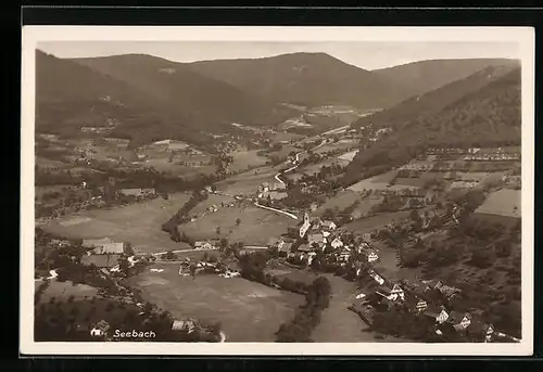 AK Seebach, Ortsansicht vom Flugzeug aus