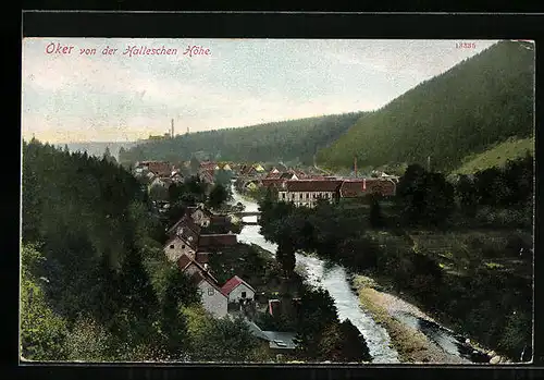 AK Oker, Blick von der Halleschen Höhe