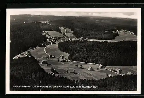 AK Kniebis, Ortsansicht vom Flugzeug aus