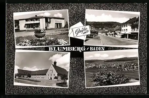 AK Blumberg /Baden, Strassenpartien mit Häusern