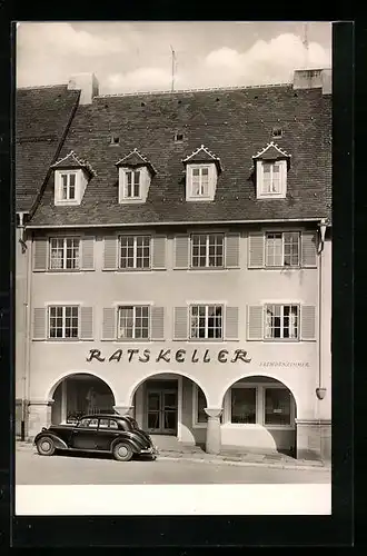 AK Freudenstadt im Schwarzwald, Hotel-Restaurant Ratskeller