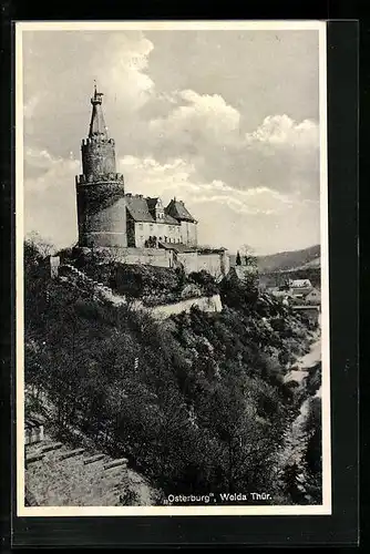 AK Weida /Thür., Blick auf die Osterburg