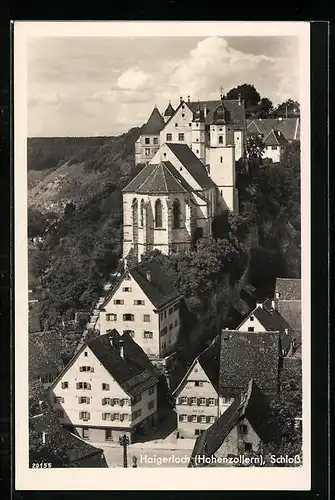 AK Haigerloch /Hohenzollern, Ortspartie mit Schloss