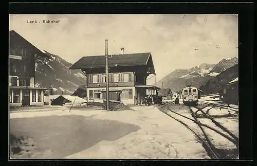 AK Lenk, Bahnhof, Bergbahn