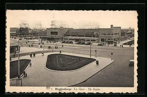 AK Blankenberge, La Gare, Bahnhof