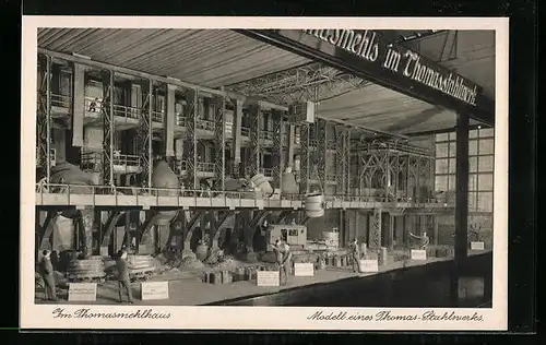 AK Im Thomasmehlhaus, Modell eines Thomas-Stahlwerks