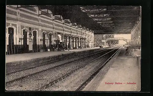 AK Jullundur, Railway Station, Bahnhof