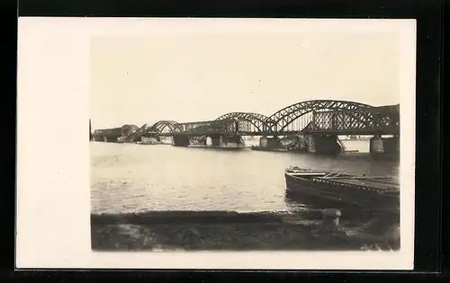 AK Riga, Wasserpartie mit Bogenbrücke