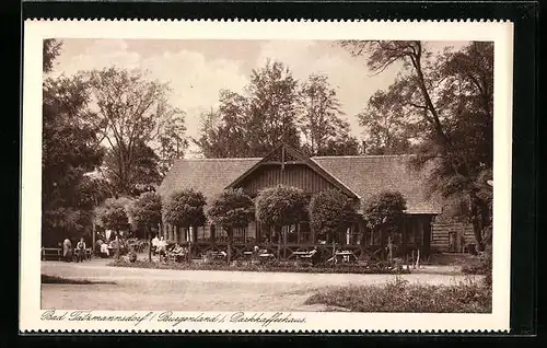 AK Bad Tatzmannsdorf, Gasthaus Parkkaffeehaus mit Gästen