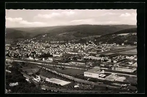 AK Reichenbach /Fils, Teilansicht, Fliegeraufnahme