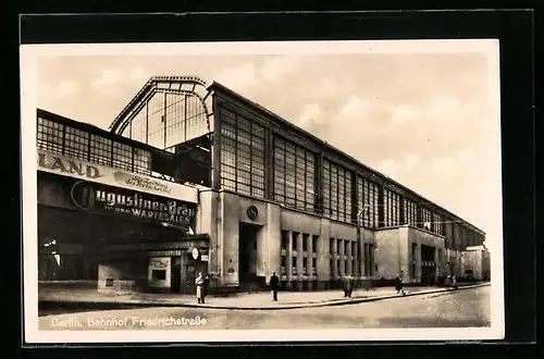 AK Berlin, Bahnhof Friedrichstrasse