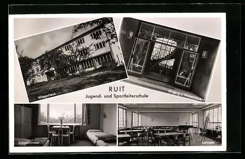 AK Ruit, Jugend- und Sportleiterschule, Wiesenhaus, Innenansichten Schlafzimmer und Lehrsaal