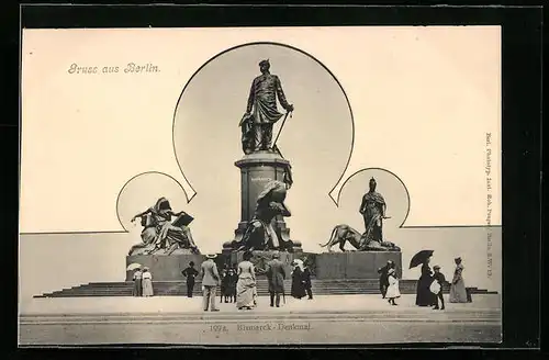 AK Berlin, Bismarck-Denkmal