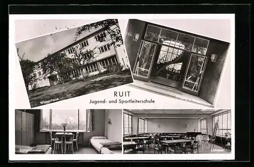AK Ruit, Jugend- und Sportleiterschule - Wiesenhaus, Schlafzimmer, Lehrsaal