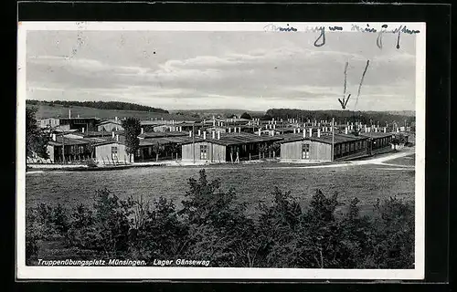 AK Münsingen, Truppenübungsplatz, Lager Gänsewag