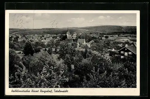 AK Rengsdorf, Totalansicht aus der Vogelschau