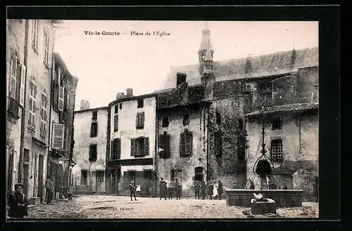 AK Vic-le-Comte, Place de l`Eglise