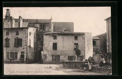 AK Vic-le-Comte, Place d l`Eglise