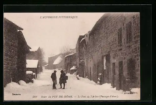 AK Le Font de l`Arbre, Paysage d`hiver