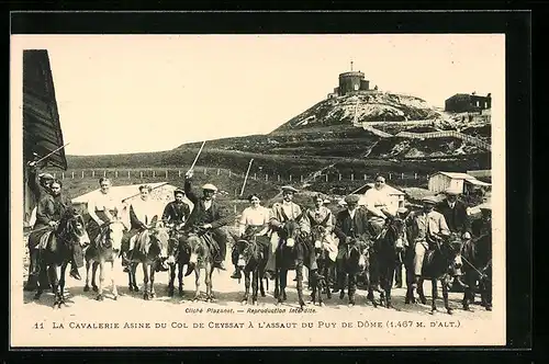 AK Creyssat, La Cavalerie asine du Col de Ceyssat