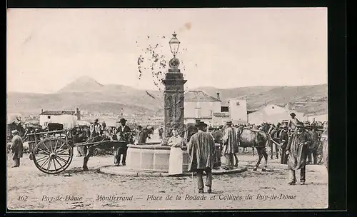 AK Montferrand, Place de la Rodade et Collines