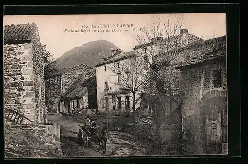 AK La Font de l`Arbre, Route de Royat au Puy de Dome