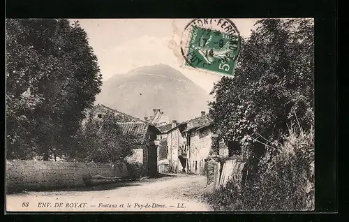 AK Royat, Fontana et le Puy-de-Dome
