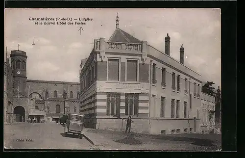 AK Chamalières, L`Eglise et le nouvel Hotel des Postes