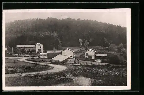 AK St-Sauveur-la-Sagne, Ortsansicht aus der Vogelschau