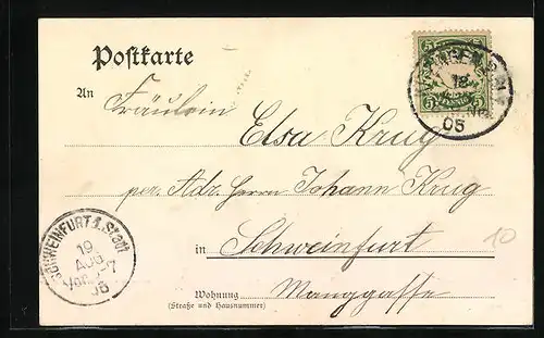 AK Kitzingen, Partie am Königsplatz